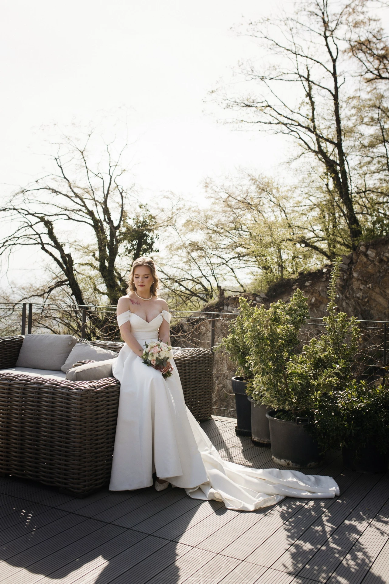 Outdoor wedding ceremony in Georgia with LETO agency 13