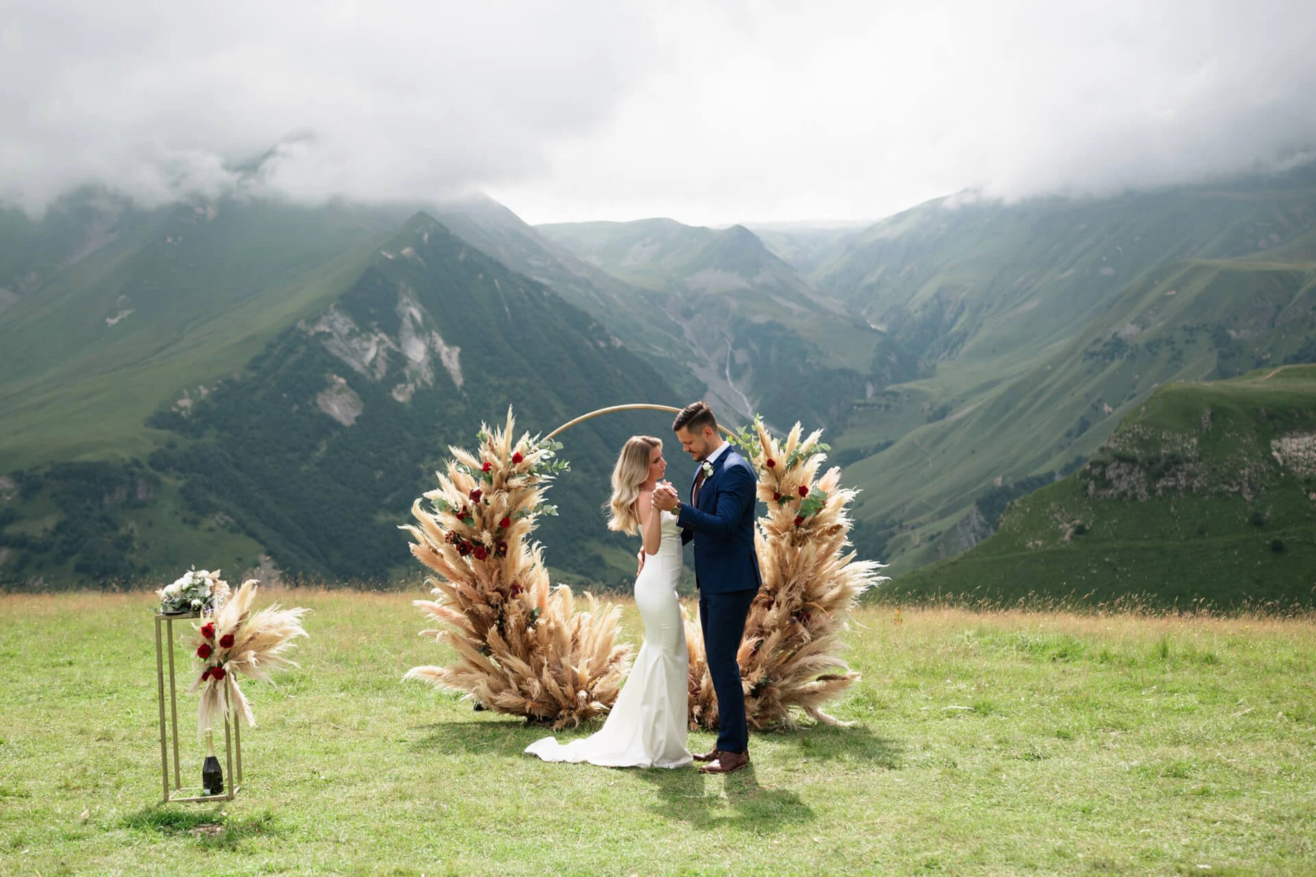 Wedding in mountains