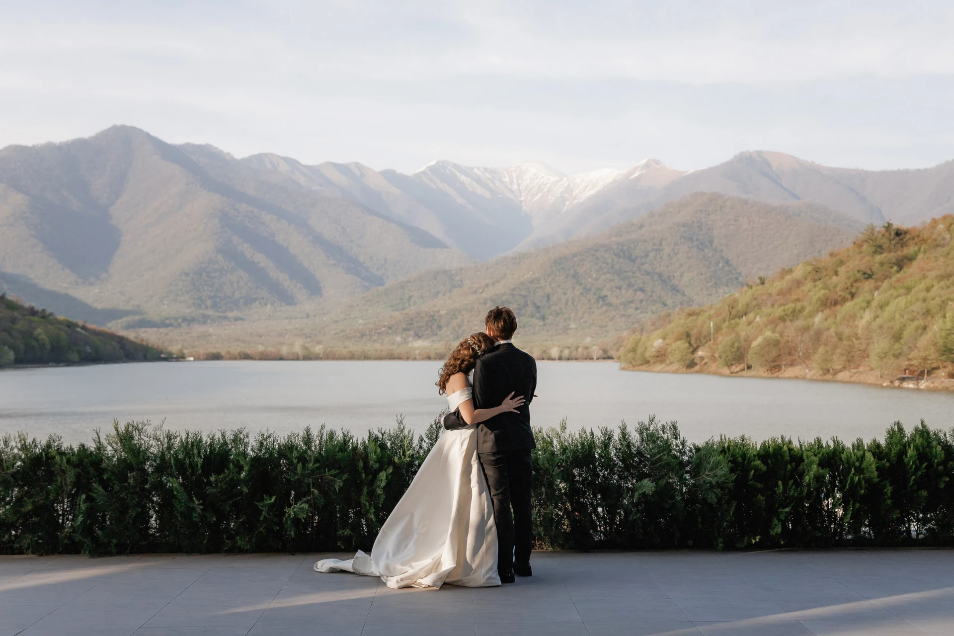 Outdoor wedding ceremony in Georgia with LETO agency 68